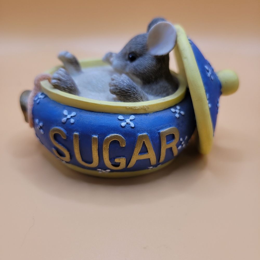 Charming tails You Couldn't be Sweeter Mouse in sugar bowl